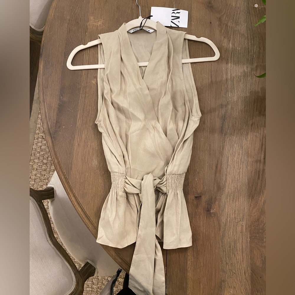 ZARA Linen Sleeveless Top - New With Tags!